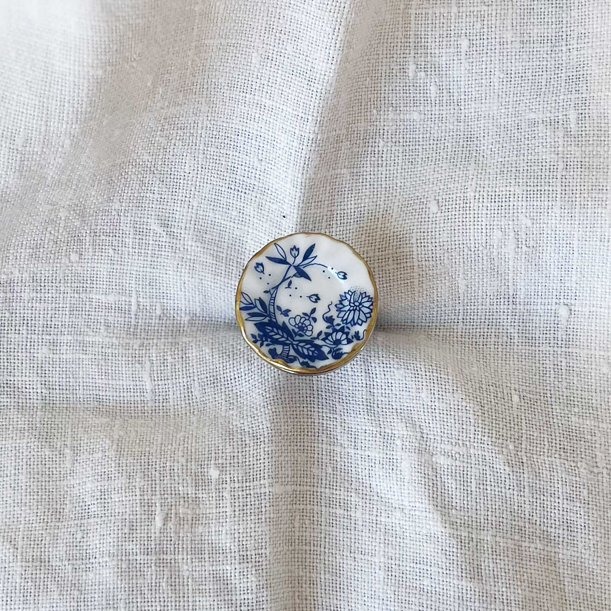 Anillo porcelana plato